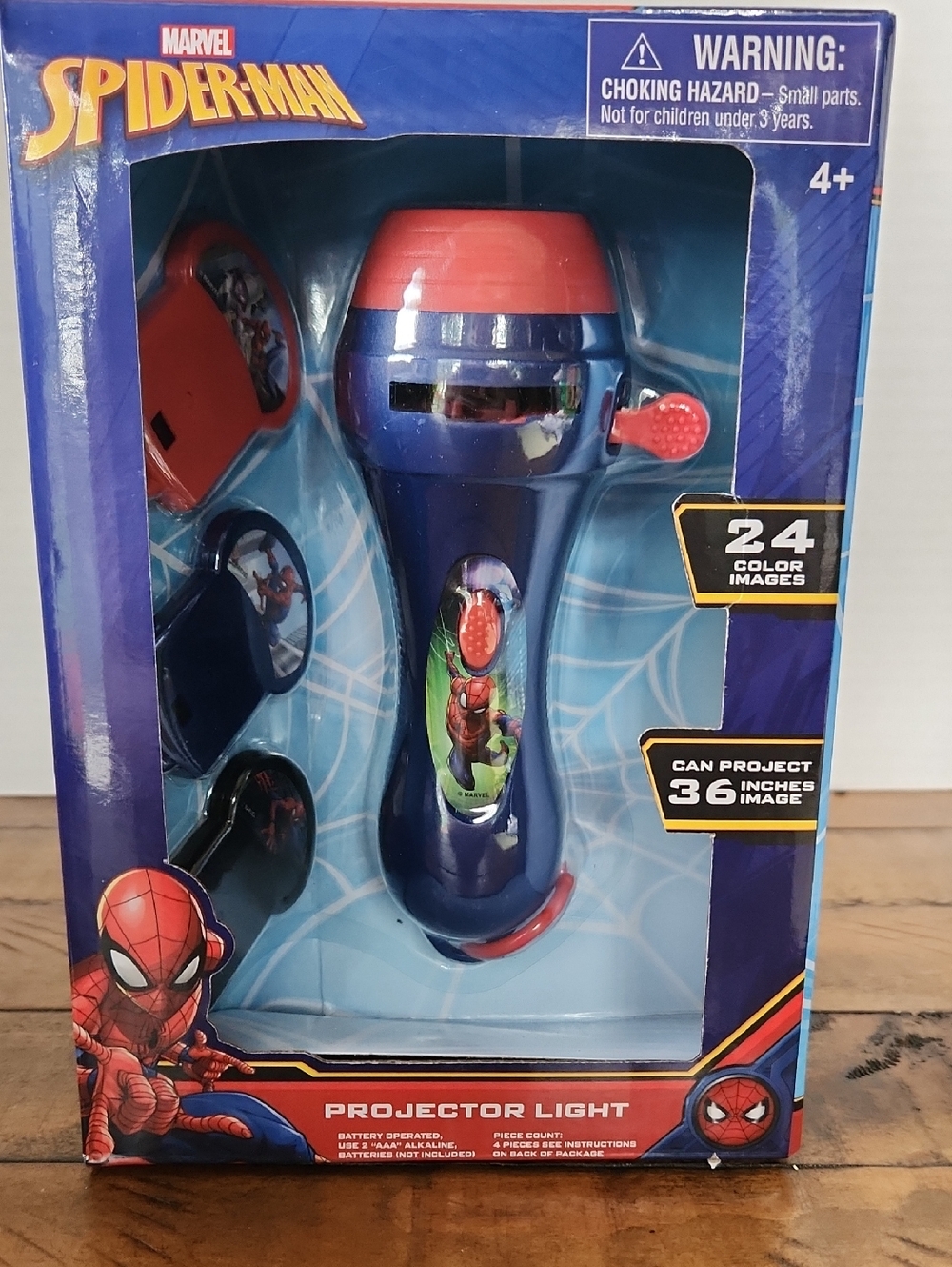 Spider-Man Kids Projector Light - Blue and Red